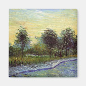 Lane in Voyer d'Argenson Park von Vincent van Gogh Magnet (Vorne)