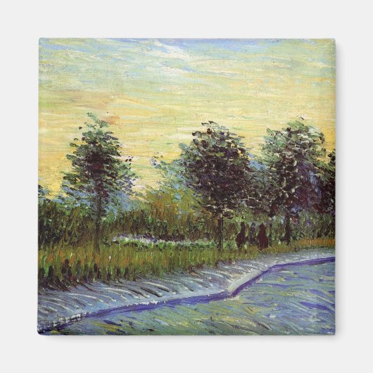 Lane in Voyer d'Argenson Park von Vincent van Gogh Magnet (Vorne)
