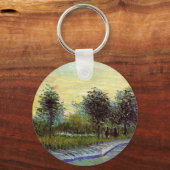Lane in Voyer d'Argenson Park von Vincent van Gogh Schlüsselanhänger (Vorderseite)