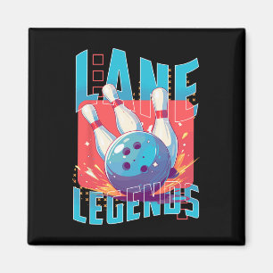 Lane Legends Bowling Sportdesign Magnet