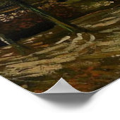 Lane mit Poplars bei Nuenen - Van Gogh - c1885 Poster (Ecke)