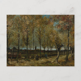 Lane mit Poplars bei Nuenen - Van Gogh - c1885 Postkarte