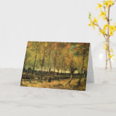 Lane mit Poplars von Vincent van Gogh Karte (Gelbe Blume)