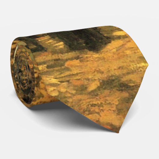 Lane mit Poplars von Vincent van Gogh Krawatte (Gerollt)
