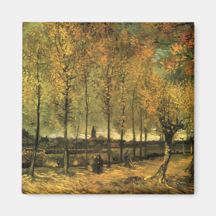 Lane mit Poplars von Vincent van Gogh Magnet