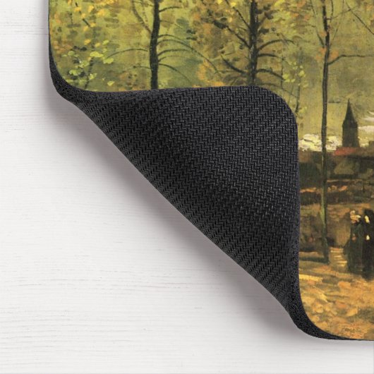 Lane mit Poplars von Vincent van Gogh Mousepad (Ecke)