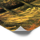 Lane mit Poplars von Vincent van Gogh Poster (Ecke)