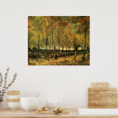 Lane mit Poplars von Vincent van Gogh Poster (Küche)
