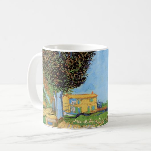 Lane Near Arles von Vincent van Gogh Kaffeetasse (Vorderseite Links)