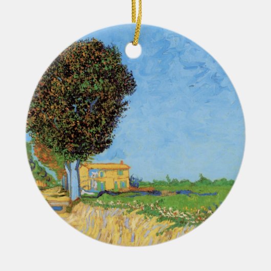 Lane Near Arles von Vincent van Gogh Keramik Ornament (Vorne)
