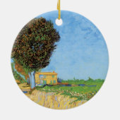 Lane Near Arles von Vincent van Gogh Keramik Ornament (Hinten)