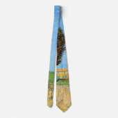 Lane Near Arles von Vincent van Gogh Krawatte (Rückseite)