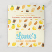 Lane's Lemonade Loyalty Card Treuekarte (Außenseite Aufgefaltet)