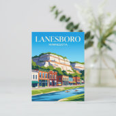 Lanesboro Minnesota Postkarte (Stehend Vorderseite)