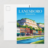 Lanesboro Minnesota Postkarte (Vorne/Hinten)
