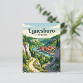 Lanesboro USA Postkarte (Stehend Vorderseite)