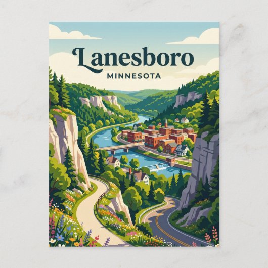 Lanesboro USA Postkarte (Vorderseite)