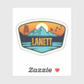 Lanett, Alabama Aufkleber (Blatt)