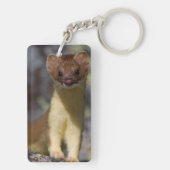 Lang-angebundener Weasel Schlüsselanhänger (Rückseite)