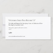 Lang anpassbare Art Show Display Cards Labels (Vorderseite)