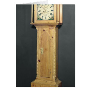 Lang-Fall Uhr, mit Emailmalerei