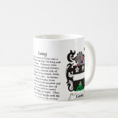 Lang Familien-Wappen Tasse (VorderseiteRechts)