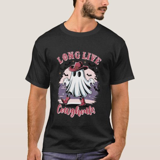 Lang lebe Cowghouls Halloween Stimmung T-Shirt (Vorderseite)