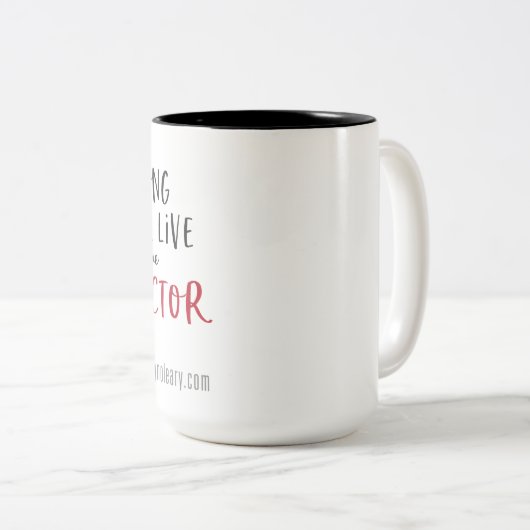 Lang lebe der Faktor Zwei-Ton-Kaffee-Tasse Zweifarbige Tasse (VorderseiteRechts)