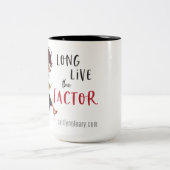 Lang lebe der Faktor Zwei-Ton-Kaffee-Tasse Zweifarbige Tasse (Mittel)