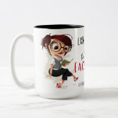 Lang lebe der Faktor Zwei-Ton-Kaffee-Tasse Zweifarbige Tasse (Links)