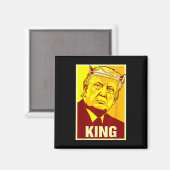 Lang lebe der König Donald Trump Trump König Ameri Magnet (Vorderseite/Rückseite)