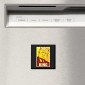 Lang lebe der König Donald Trump Trump König Ameri Magnet (In Situ (Geschirrspüler))