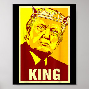 Lang lebe der König Donald Trump Trump König Ameri Poster