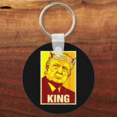 Lang lebe der König Donald Trump Trump König Ameri Schlüsselanhänger (Vorderseite)