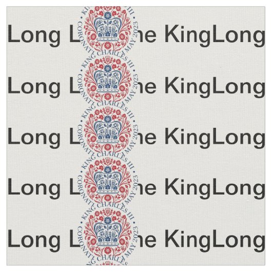 Lang lebe der König - Karl III. Stoff (Nahaufnahme)