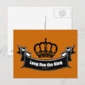 Lang lebe der König Postkarte (Vorne/Hinten)