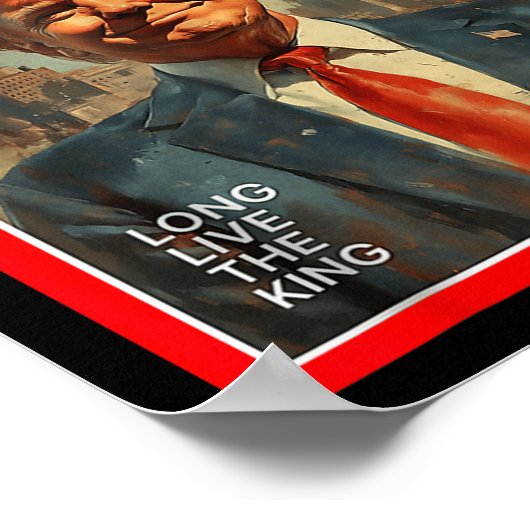 Lang lebe der König Trump Poster (Ecke)