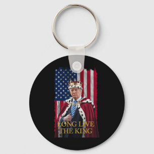 Lang lebe der König Vintage Retro Trump Portrait 4 Schlüsselanhänger