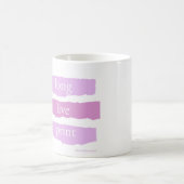 Lang lebe der Print-Kaffeebecher Kaffeetasse (Mittel)