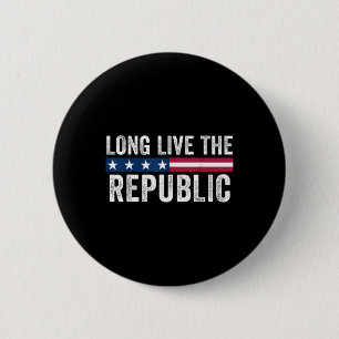 Lang lebe die patriotische amerikanische Flagge de Button