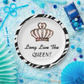 "Lang lebe die QUEEN!" Pappteller (Party)