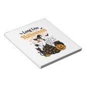 Lang lebe Halloween-Gans-Hexe Notizblock (angewinkelt)