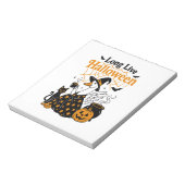Lang lebe Halloween-Gans-Hexe Notizblock (Rotiert)