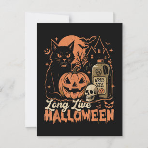 Lang lebe Halloween Postkarte