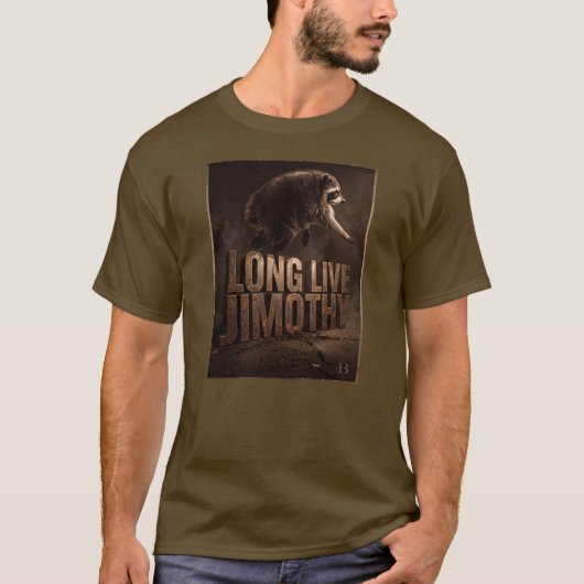 Lang lebe Jimothy Waschbär T-Shirt (Vorderseite)
