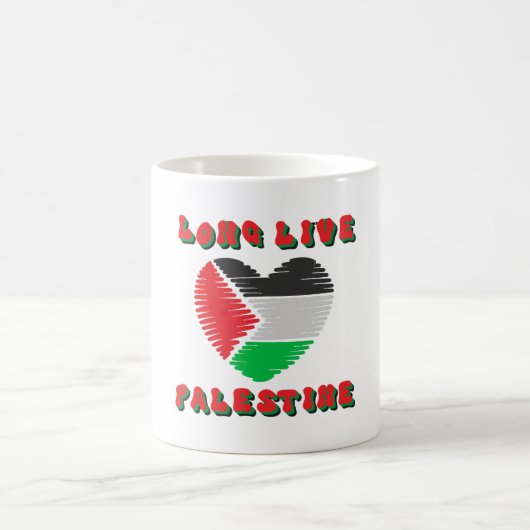 Lang lebe Palästina Kaffeetasse (Mittel)