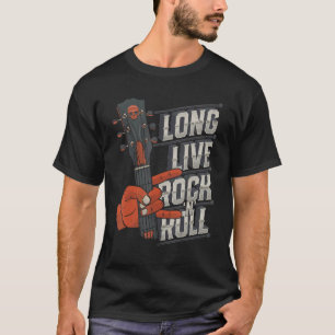 Lang lebe Rock and Roll Rock n Roll Musik Gitarre T-Shirt