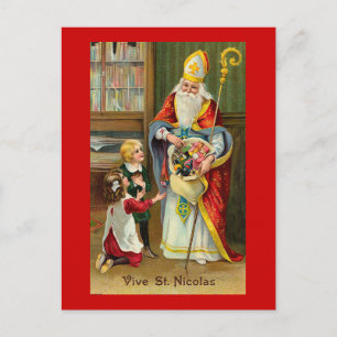 "Lang lebe St. Nicolas" Postkarte