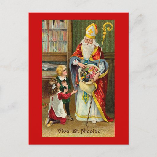 "Lang lebe St. Nicolas" Postkarte (Vorderseite)