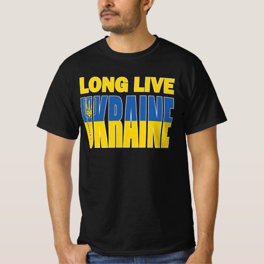 Lang lebe Ukraine T-Shirt (Vorderseite)